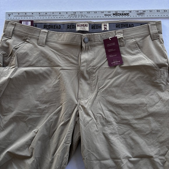 RedHead Ripstop Cargo Pants Mens 44x34 Khaki Flex Fit NWT - Picture 9 of 14